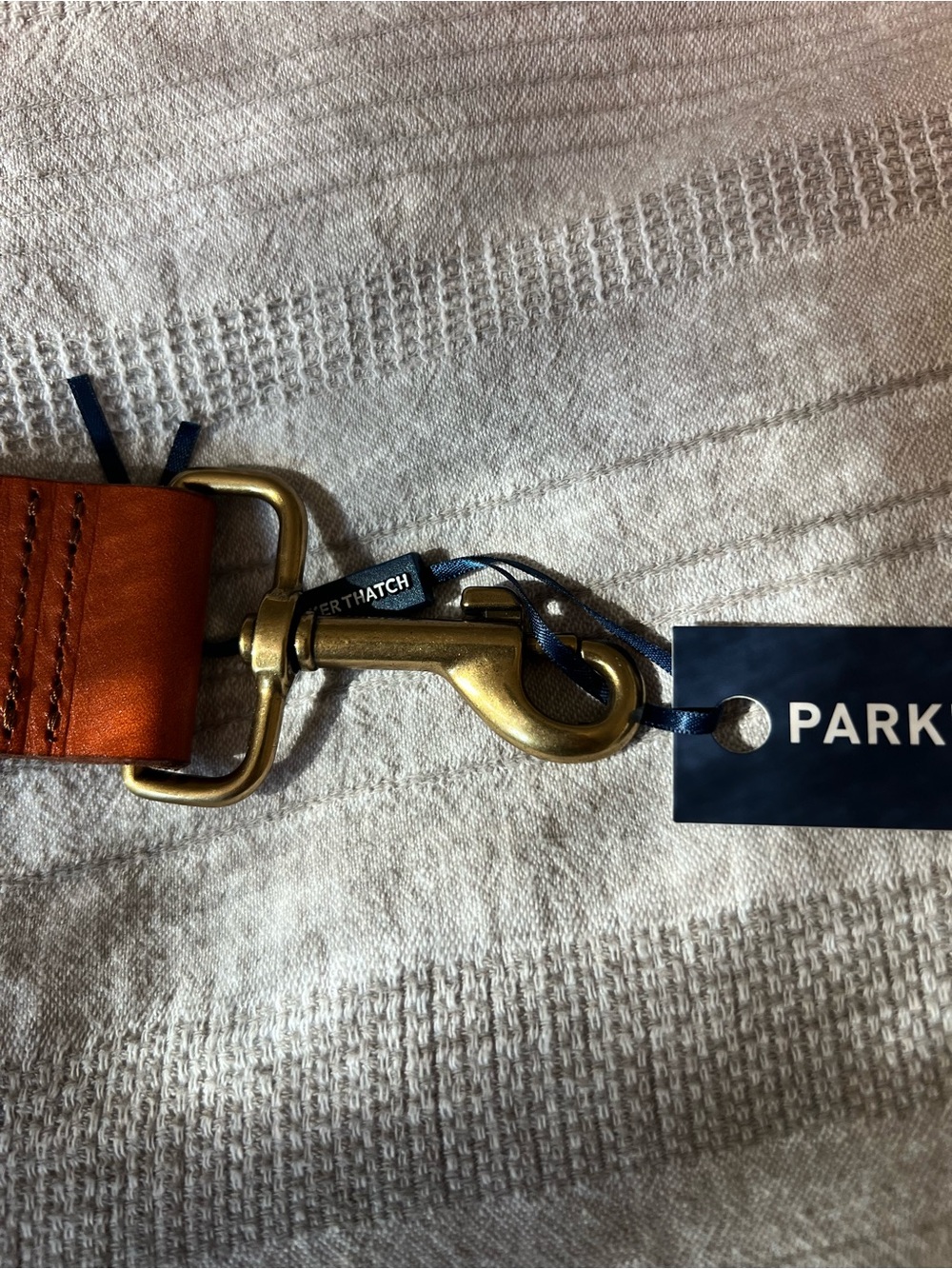 Parker Thatch: Adjustable Wide Leather Strap - Cognac NWT! - Picture 3 of 13